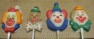 3508 Clown Face Head Chocolate or Hard Candy Lollipop Mold